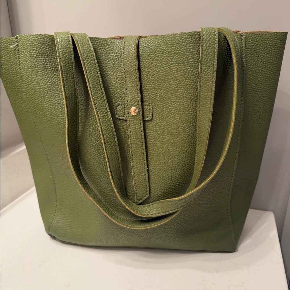 Olive Green Tote | House of Colour Autumn | Moss Green Bag